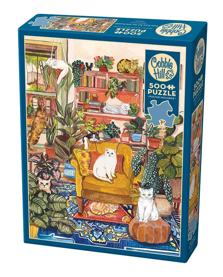 Cobble Hill You Can Sit on the Floor puzzle 500 piese pisici