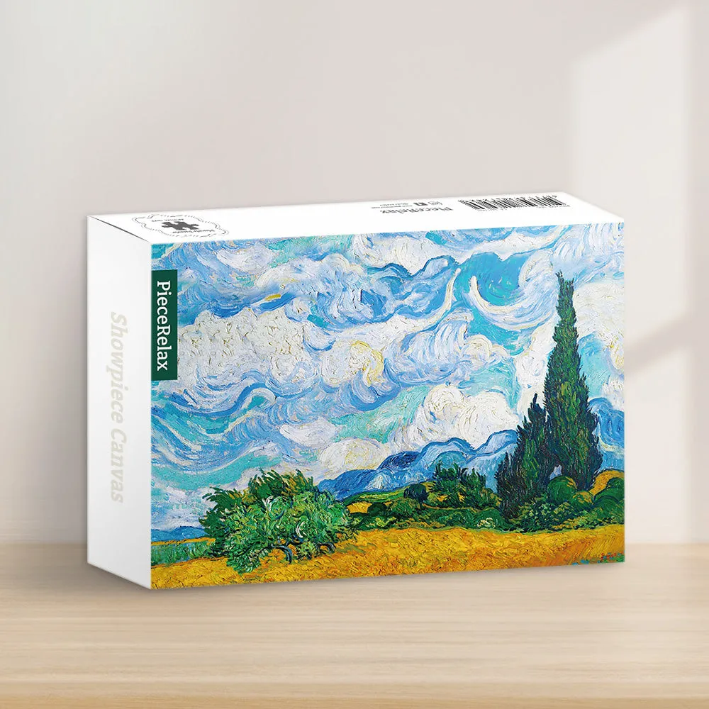 PieceRelax Puzzle Canvas Wheat Field Cypresses HN1307 puzzle
