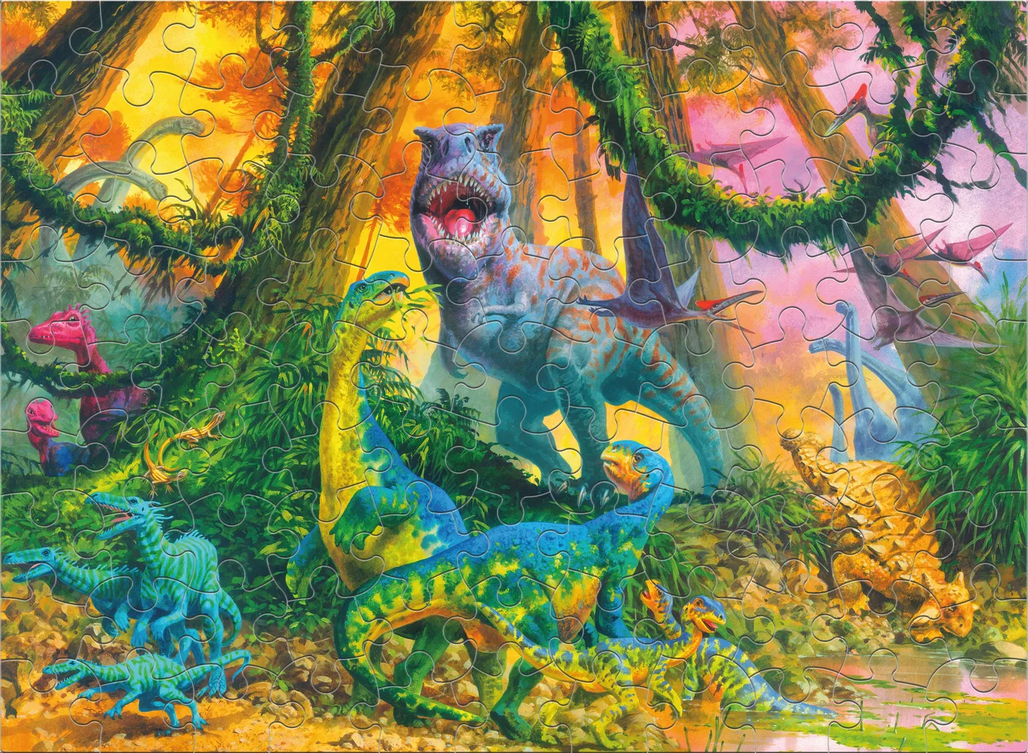 Ceaco Dinosaur Jungle puzzle 100 piese copii