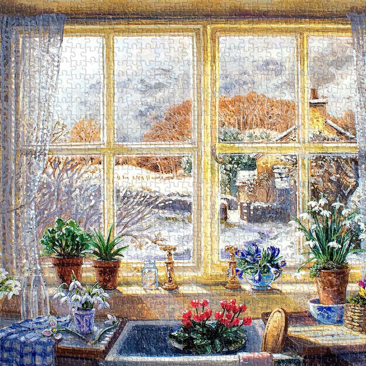PieceRelax PieceClicks Unexpected Snowfall U1135 puzzle 1008 piese iarnă