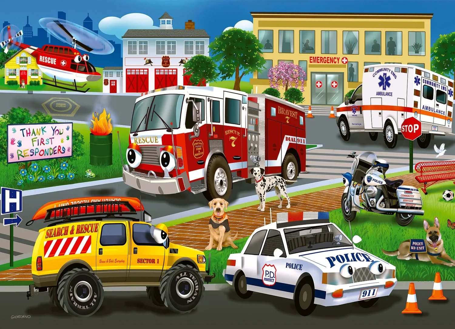 Cobble Hill Emergency Response puzzle tavita 35 piese