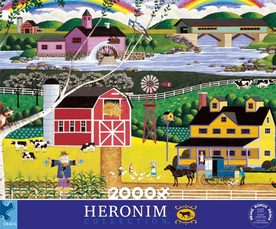 Ceaco Heronim Double Rainbow puzzle 2000 piese peisaj