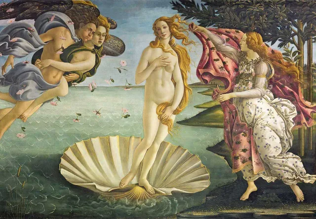 Mosaic Puzzles Birth of Venus puzzle lemn 100 piese Botticelli