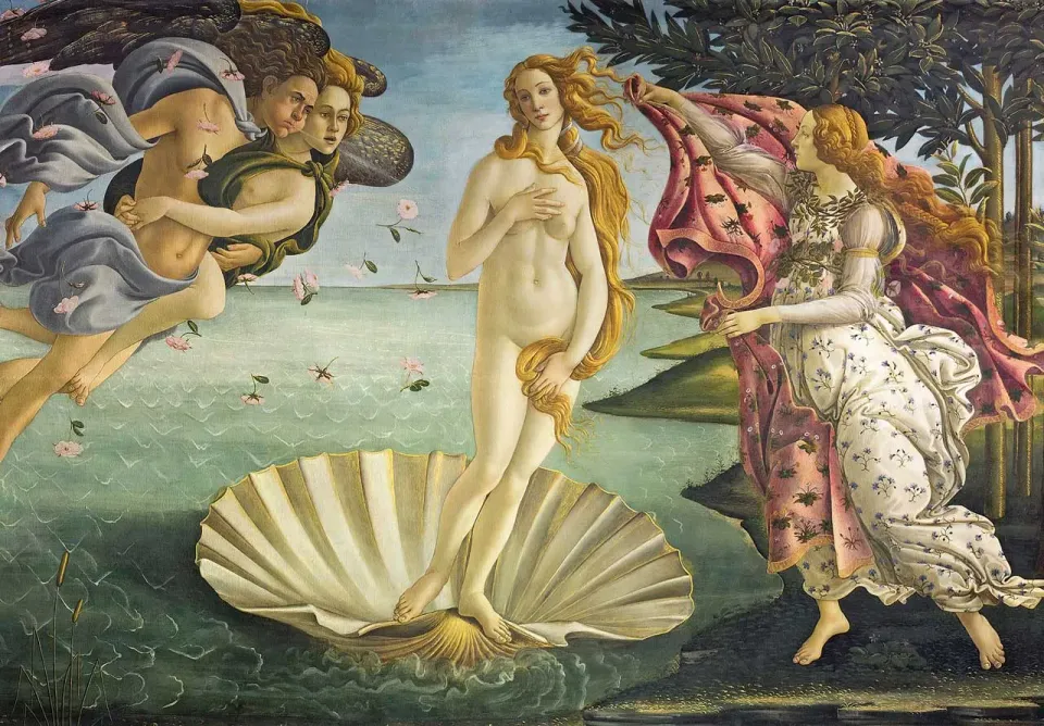Mosaic Puzzles Birth of Venus puzzle lemn 100 piese Botticelli