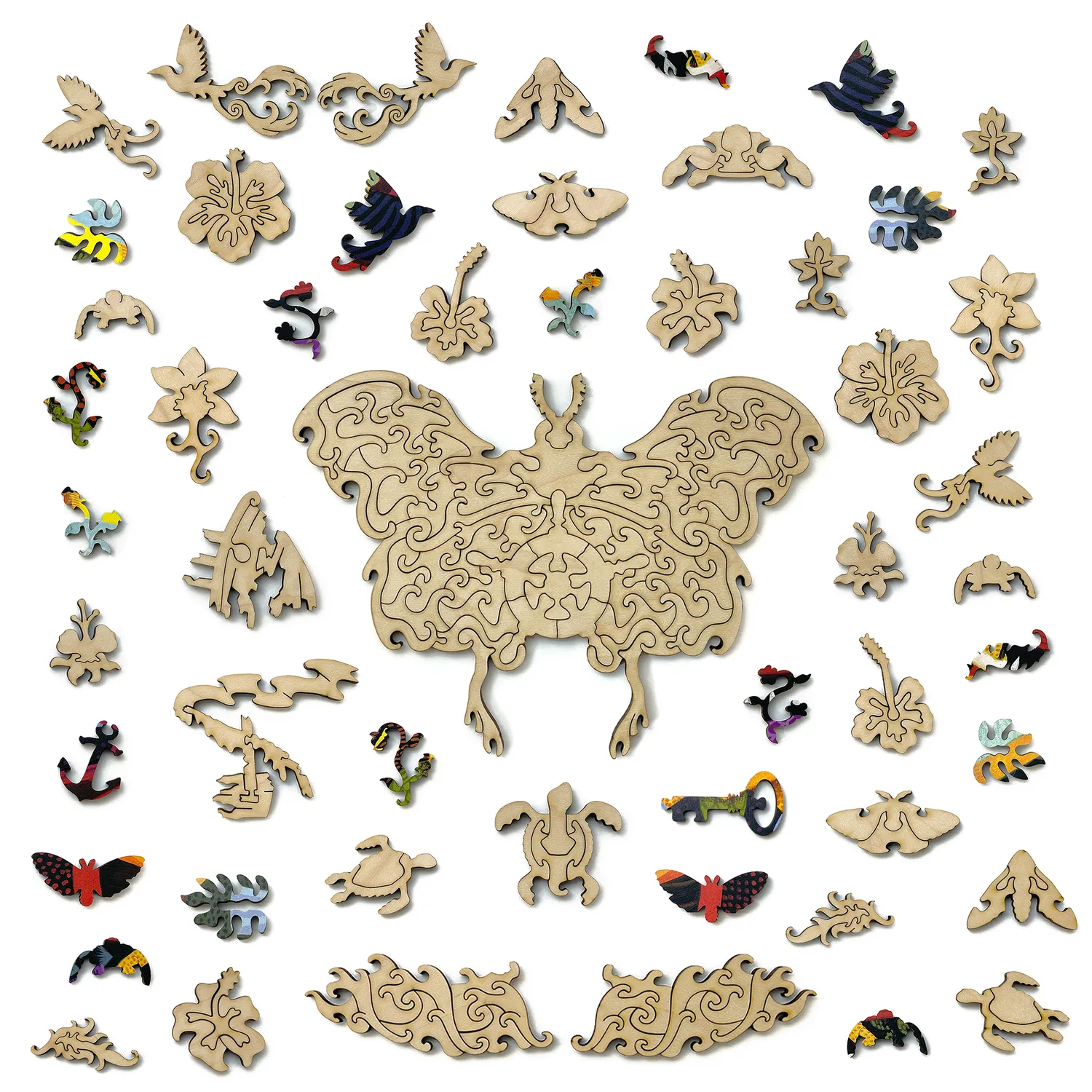 Hidden Piece Moth Island puzzle 548 piese legenda