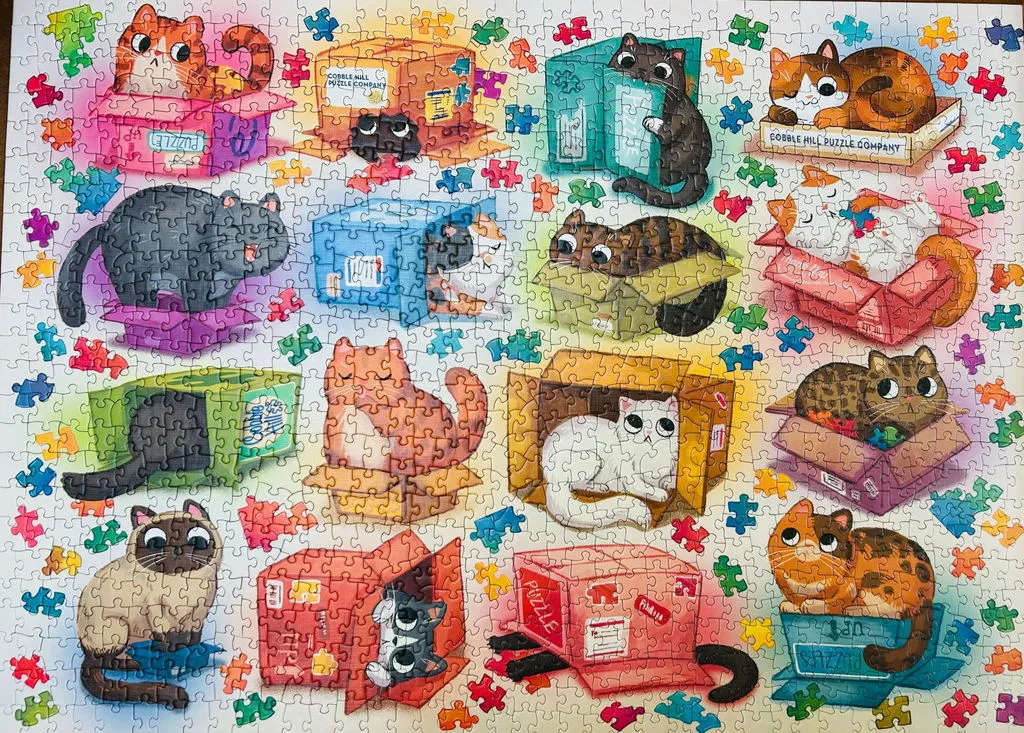 Cobble Hill Cats vs Puzzles puzzle 1000 piese