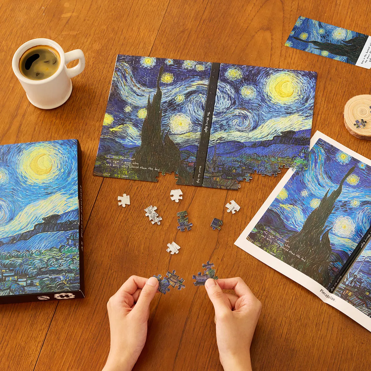 PieceRelax Starry Night YA1063 jurnal puzzle A5