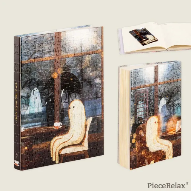 PieceRelax Warm Glow YA1072 jurnal puzzle copertă A5 cald