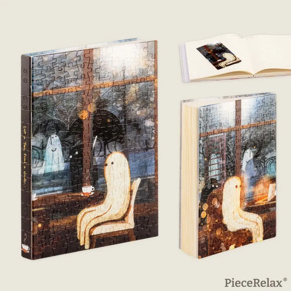 PieceRelax Warm Glow YA1072 jurnal puzzle copertă A5 cald