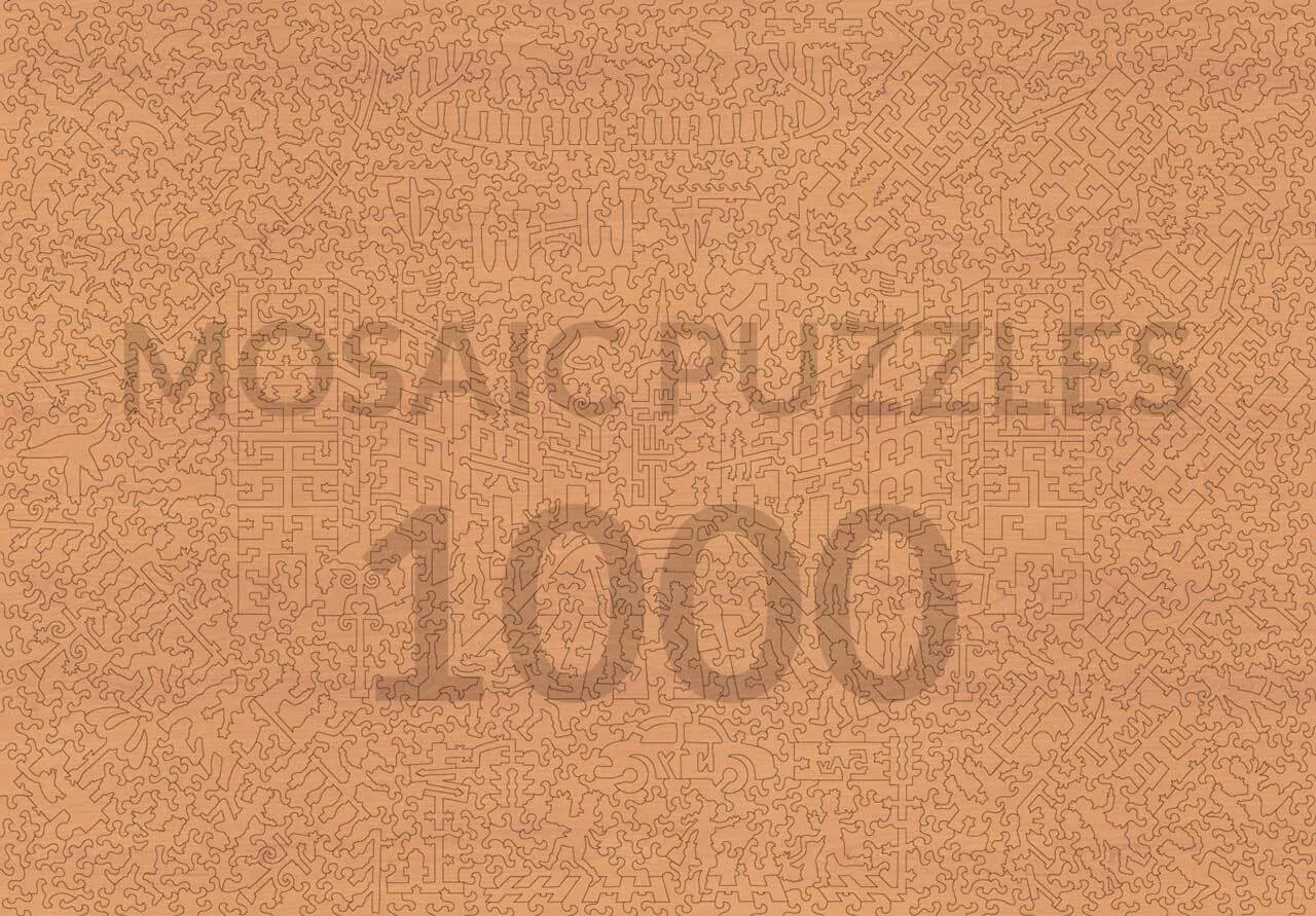Mosaic Puzzles Foxtrotting Revelion puzzle lemn 1000 piese