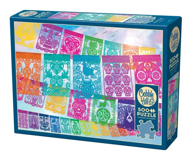 Cobble Hill Papel Picado puzzle 500 piese colorat