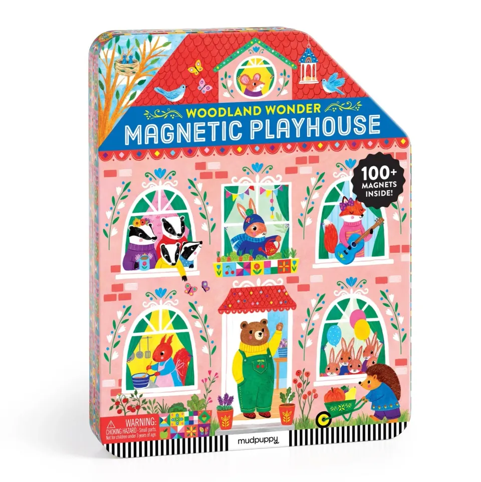 Mudpuppy Woodland Wonder căsuță magnetică 100 magneti
