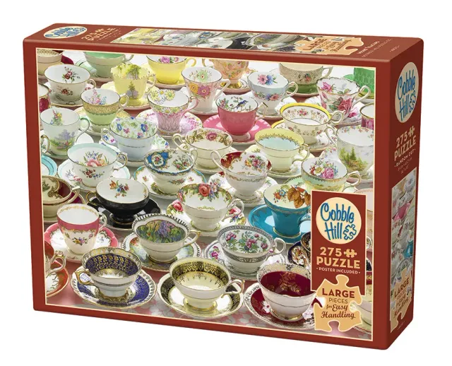 Cobble Hill Easy Handling More Teacups puzzle 275 piese cesti