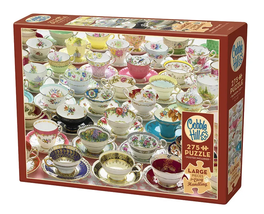 Cobble Hill Easy Handling More Teacups puzzle 275 piese cesti