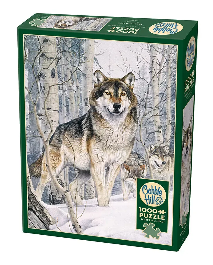 Cobble Hill Second Glance puzzle 1000 piese lupi