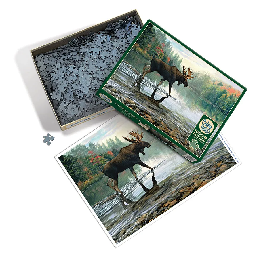 Cobble Hill Moose Crossing puzzle 1000 piese toamna