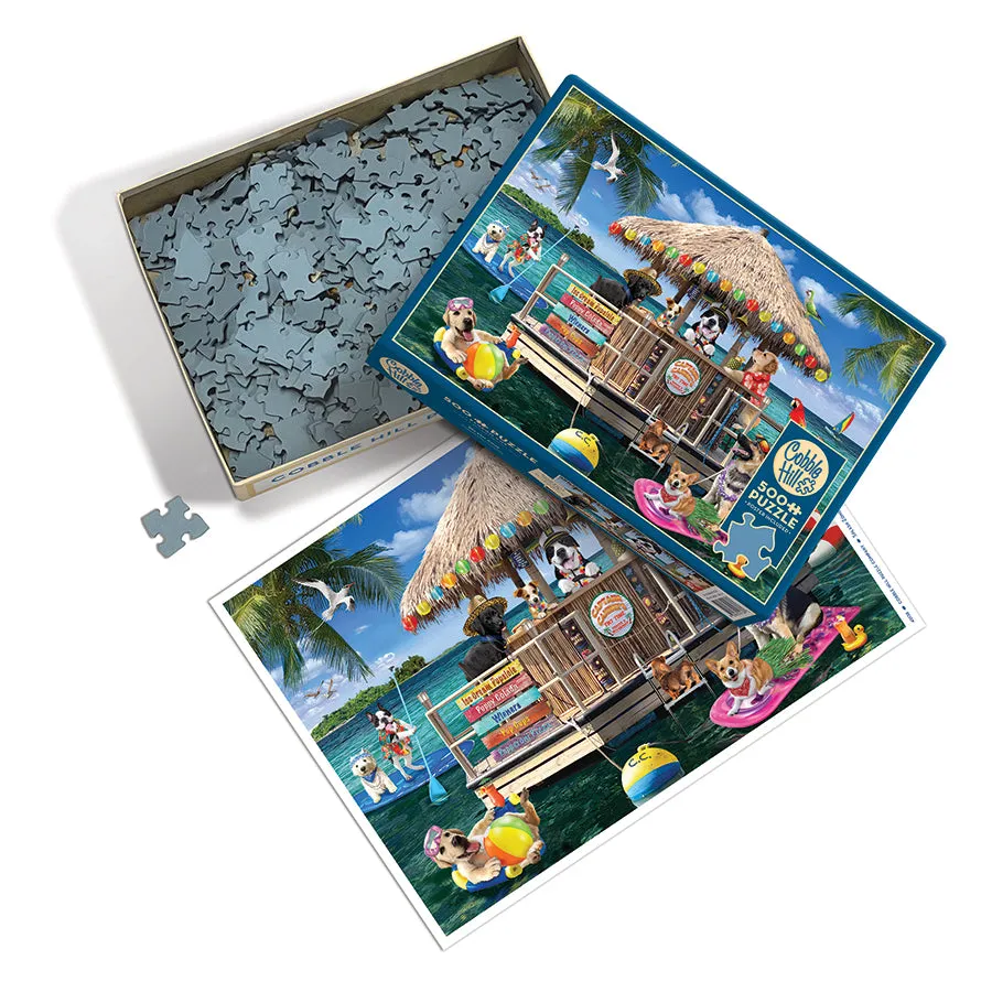 Cobble Hill Splash Zone puzzle 500 piese cu caini