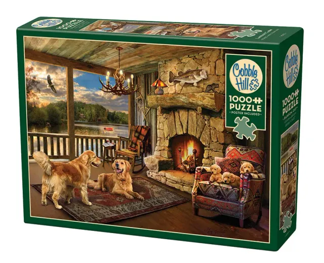Cobble Hill Lakeside Cabin puzzle 1000 piese cabană