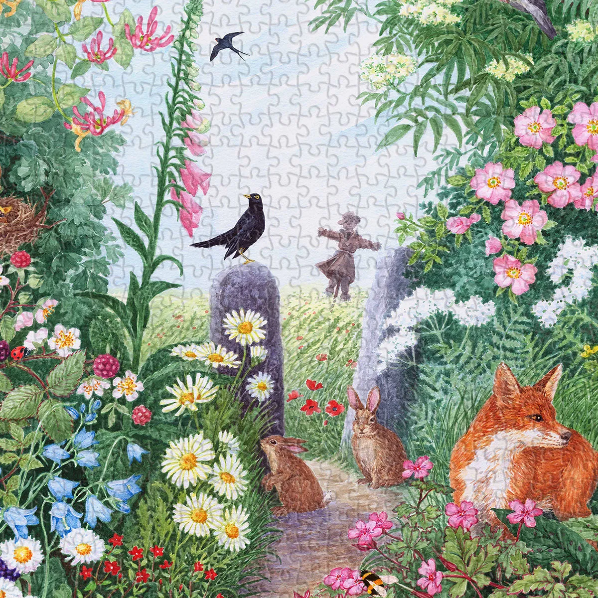 PieceRelax PieceClicks Summer Hedgerow puzzle 1000 piese flori