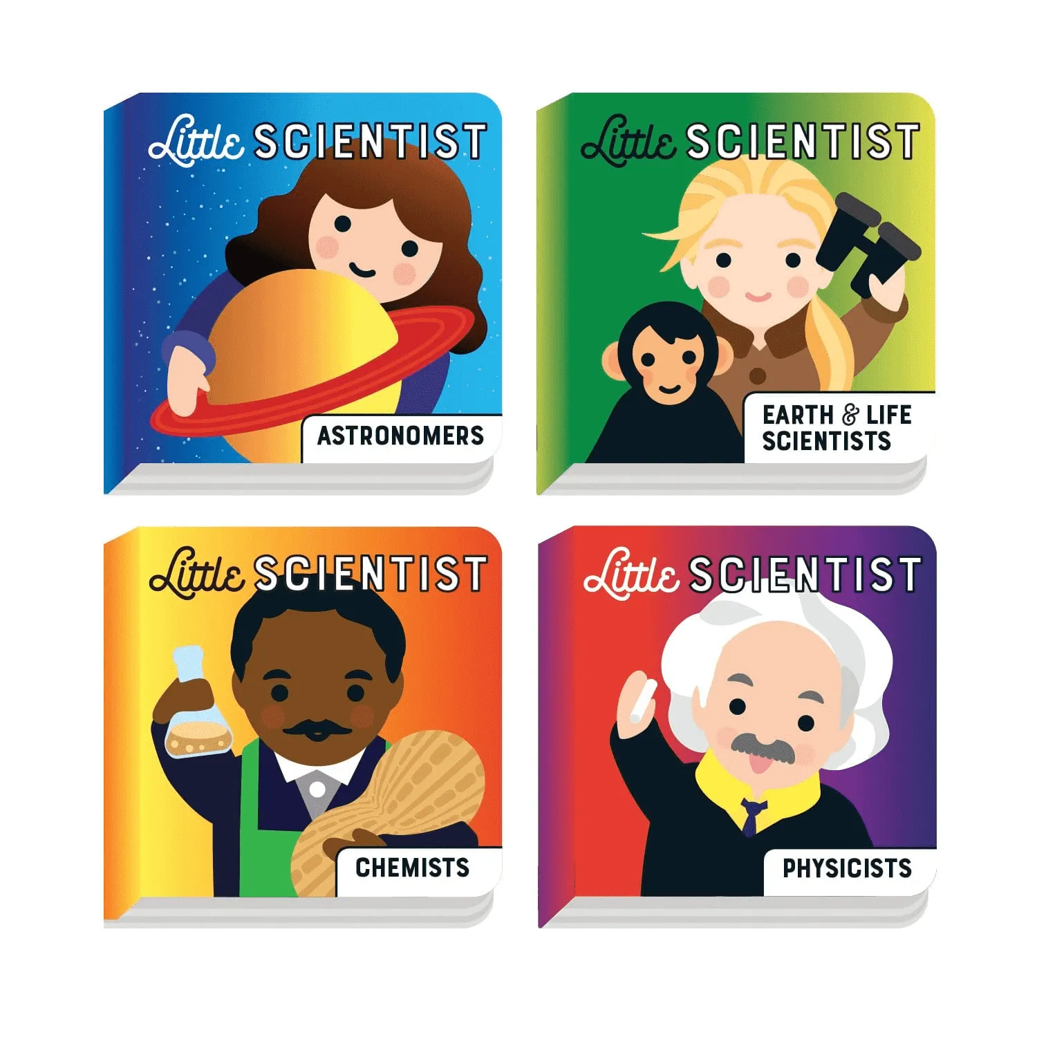 Mudpuppy Little Scientist set board book 4 volume 0-5 ani