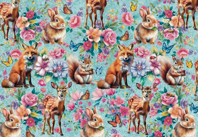 Mosaic Puzzles The Joy of Spring puzzle lemn 500 piese animale