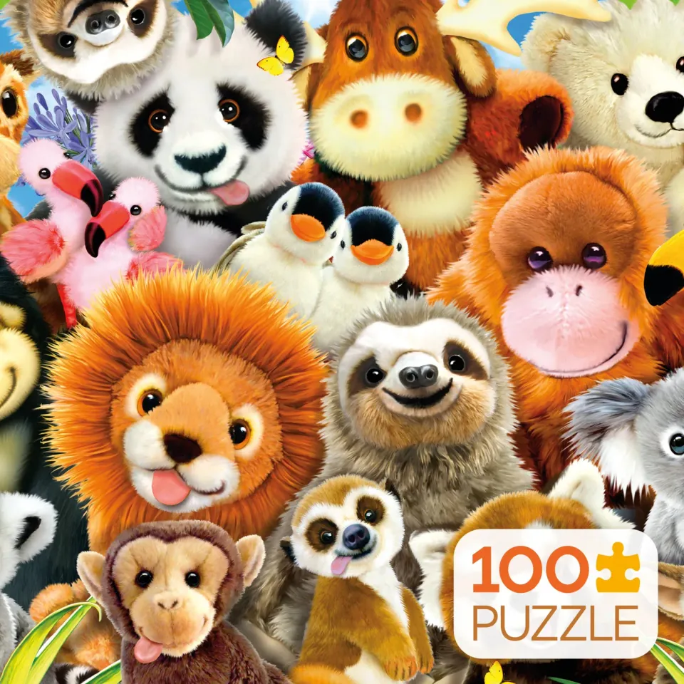 Ceaco Plushie Parade puzzle copii 100 piese 38x28 cm