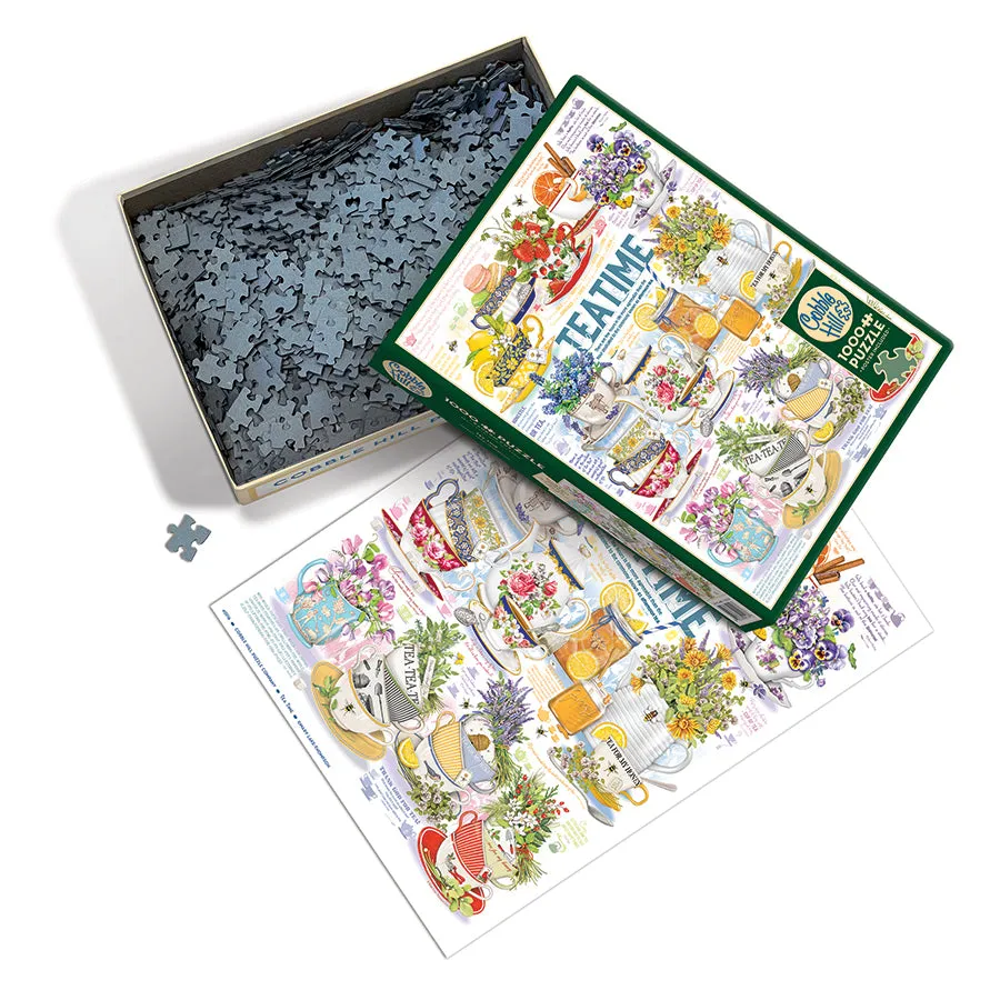 Cobble Hill Tea Time puzzle 1000 piese ceainic