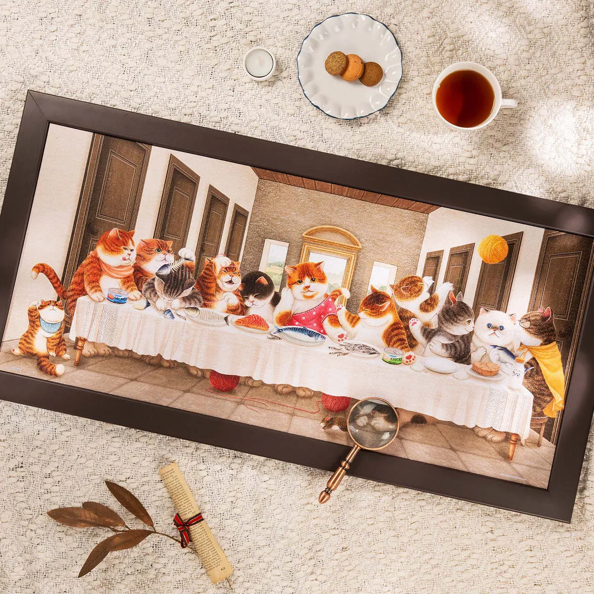 PieceRelax PieceClicks Cats Last Supper U1105 puzzle 945 piese
