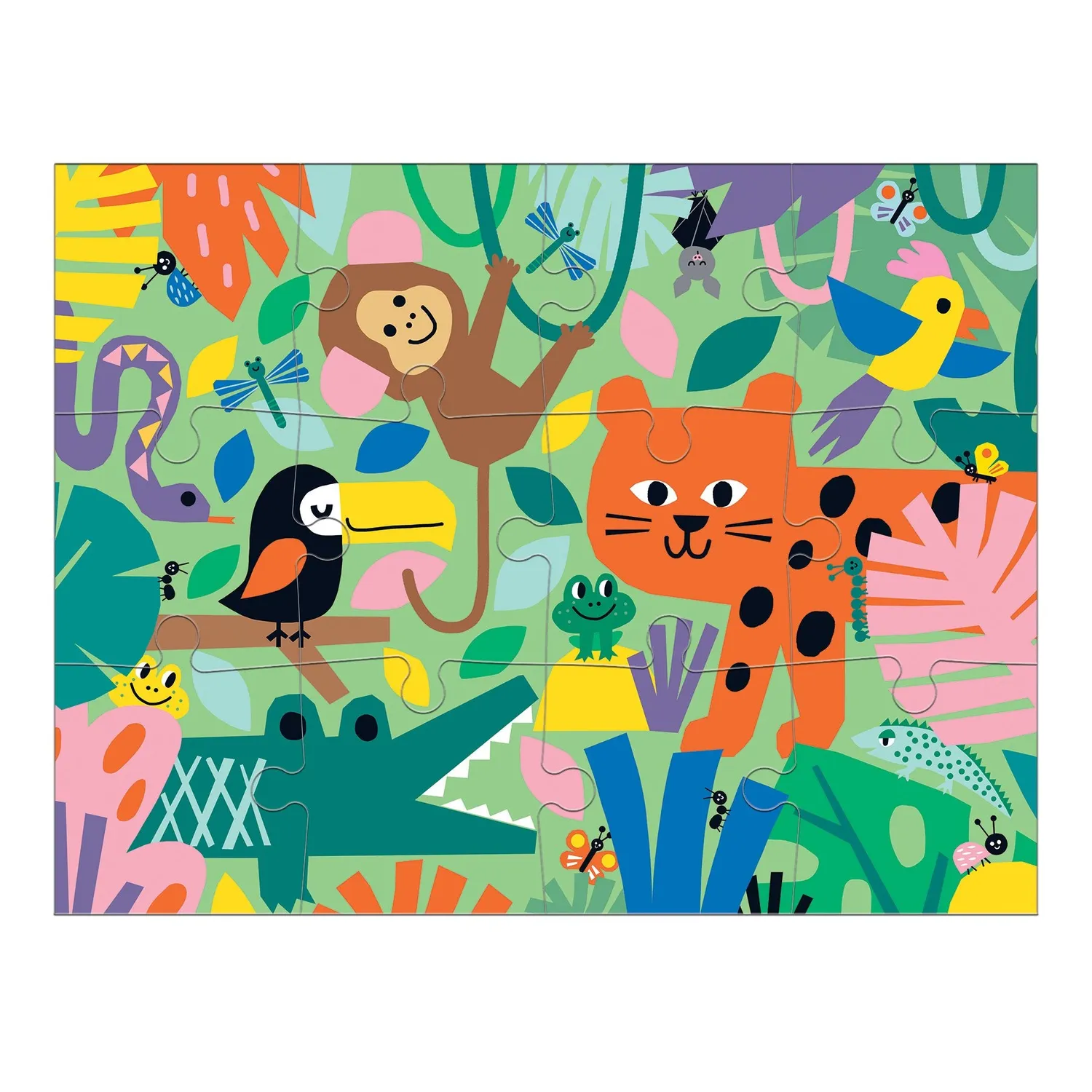 Mudpuppy Jungle Can You Spot? puzzle 12 piese
