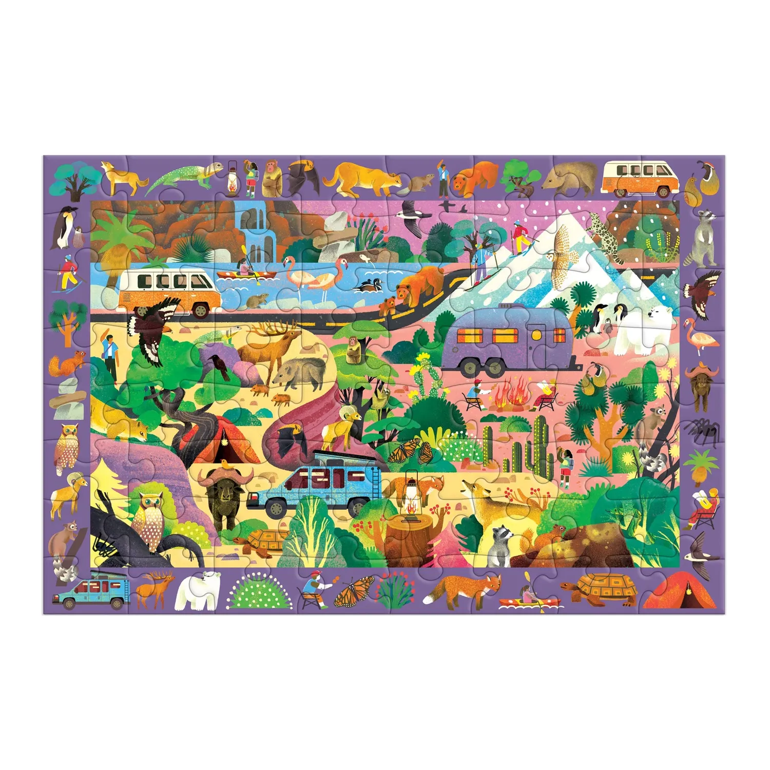 Mudpuppy The Great Outdoors puzzle 64 piese exterior