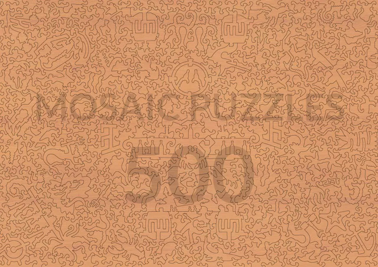 Mosaic Puzzles The Little Mermaid puzzle din lemn 50 piese copii colorat