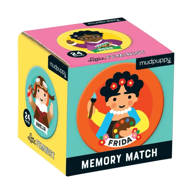 Mudpuppy Little Feminist Mini Memory Match joc 24 piese
