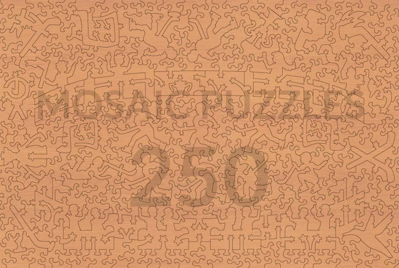 Mosaic Puzzles Across the Rink puzzle lemn 250 piese sport