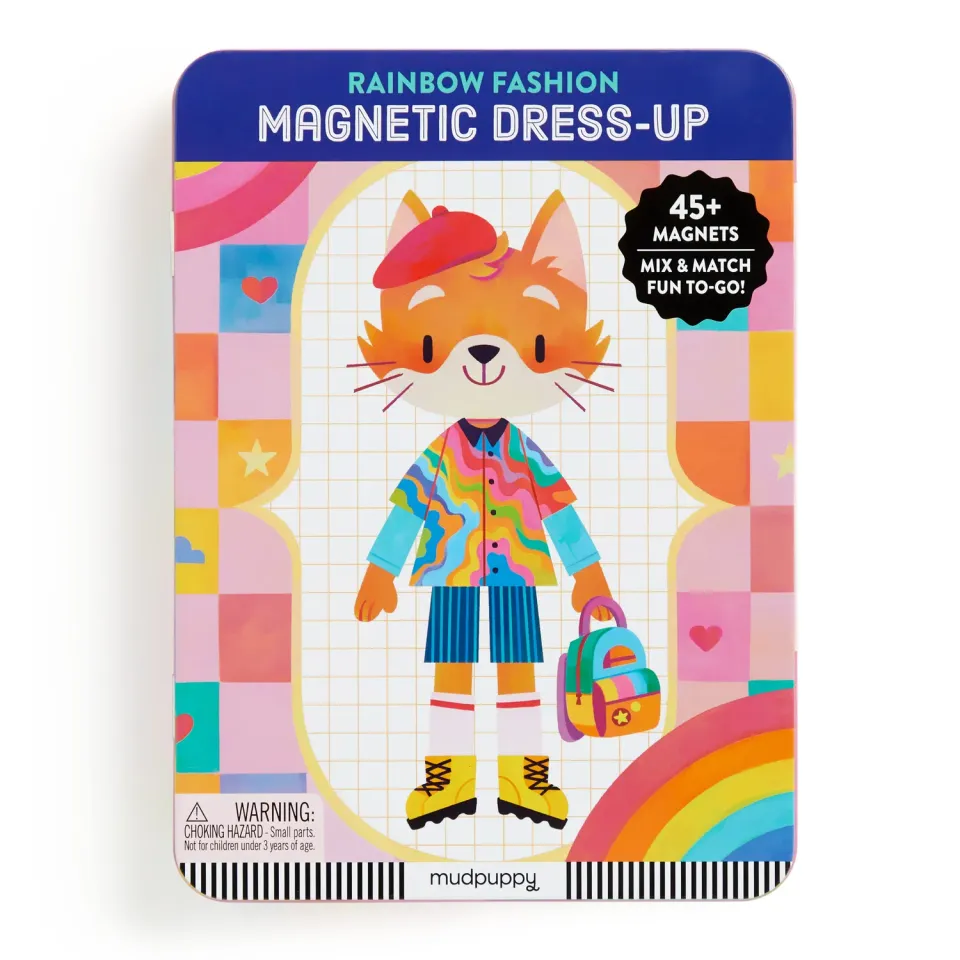 Mudpuppy Rainbow Fashion set magnetic 45 magneți