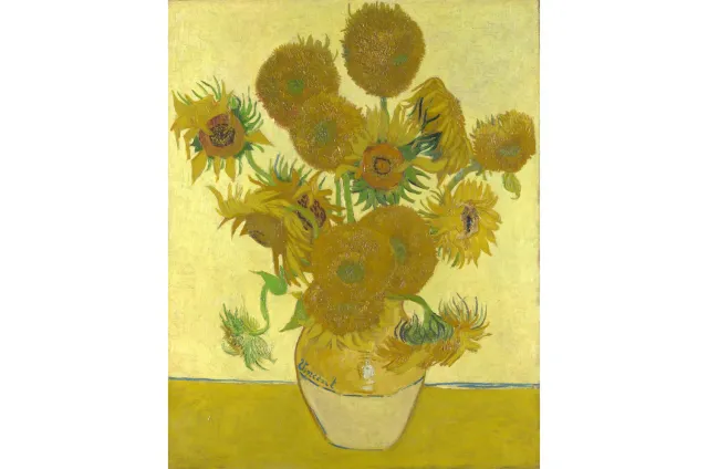 Mosaic Puzzles A Vase of Sunflowers Van Gogh puzzle lemn 250 piese
