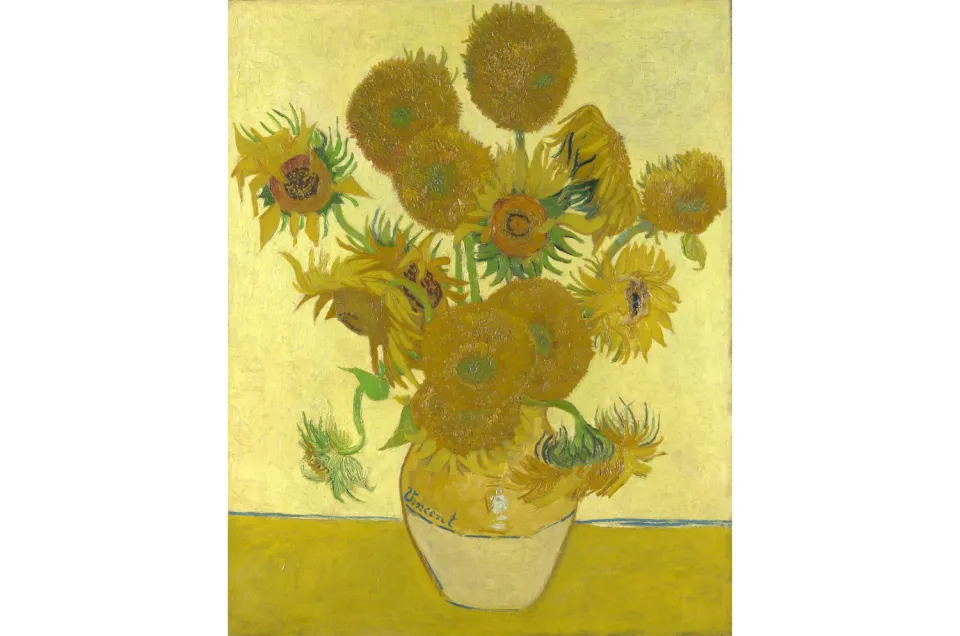 Mosaic Puzzles A Vase of Sunflowers Van Gogh puzzle lemn 250 piese