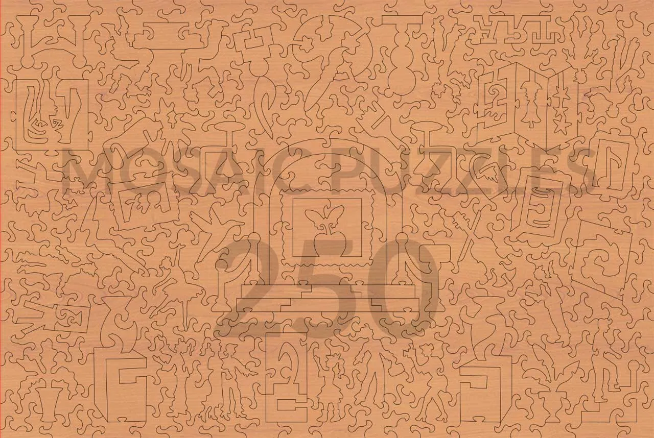 Mosaic Puzzles Marat Assassinated David puzzle lemn 500 piese
