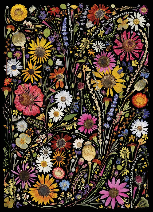 Cobble Hill Flower Press Happiness puzzle 1000 piese flori