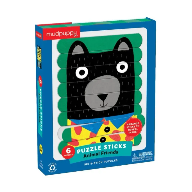 Mudpuppy Puzzle Sticks Animal Friends bete puzzle 24 piese 3-6 ani
