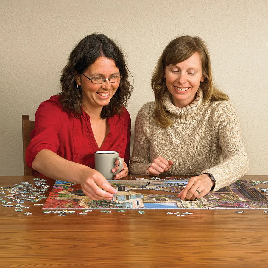 Cobble Hill French Village puzzle 1000 piese romantic