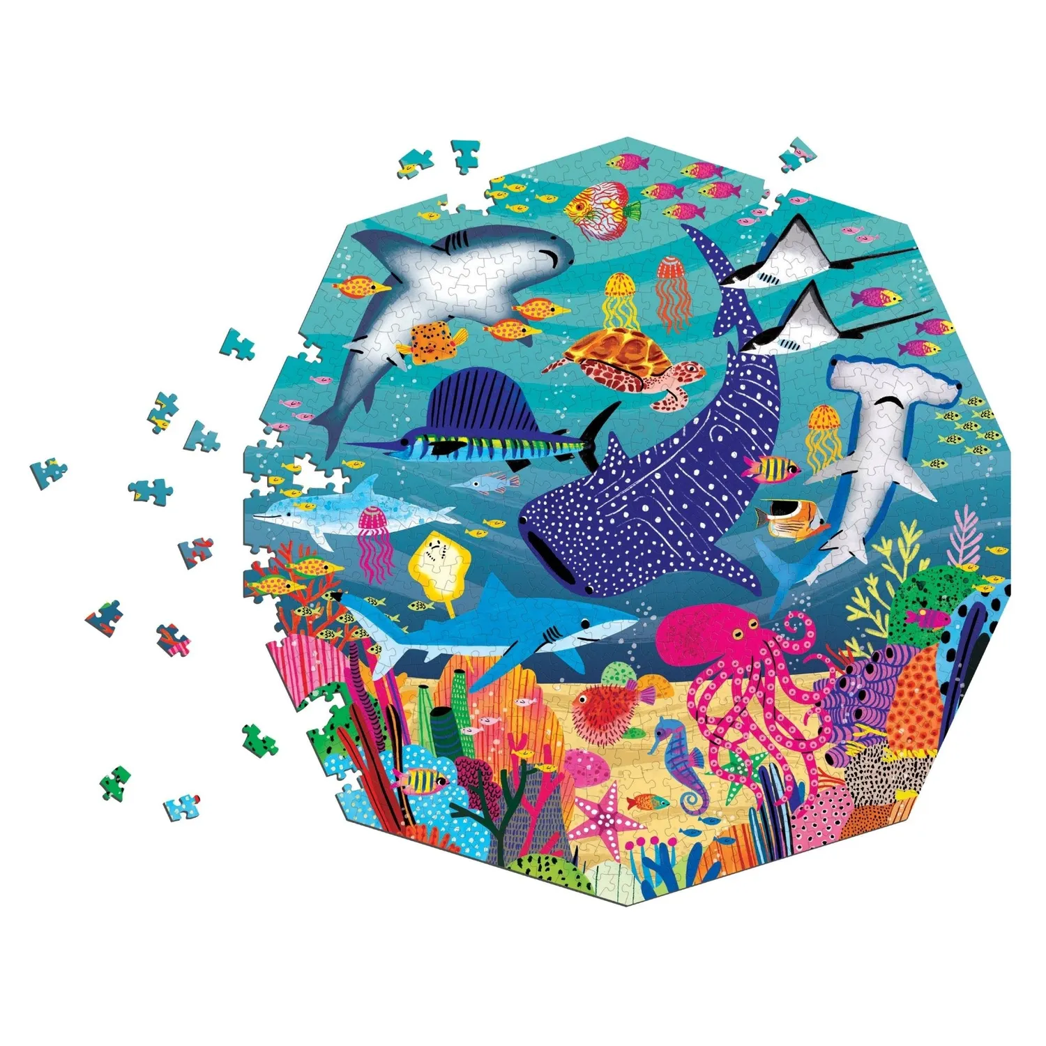 Mudpuppy Ocean Terrarium puzzle 750 piese 8-99 ani