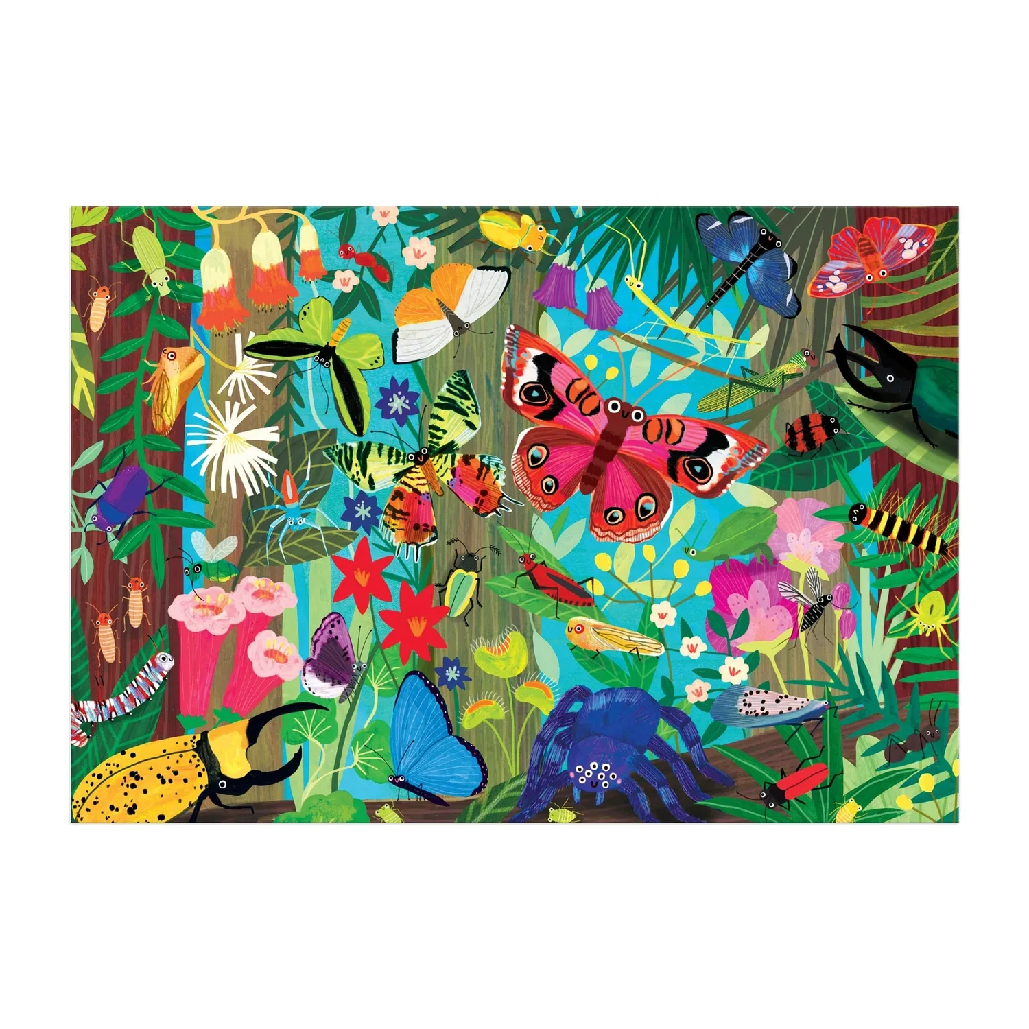Mudpuppy Bugs & Butterflies puzzle 100 piese 59x41 cm