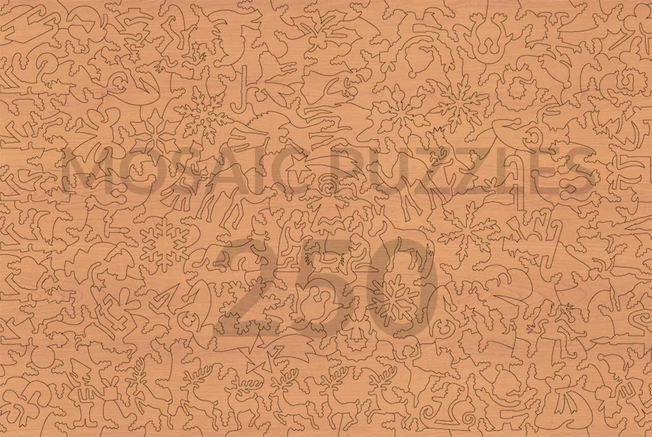 Mosaic Puzzles Christmas in Paradise puzzle lemn 500 piese