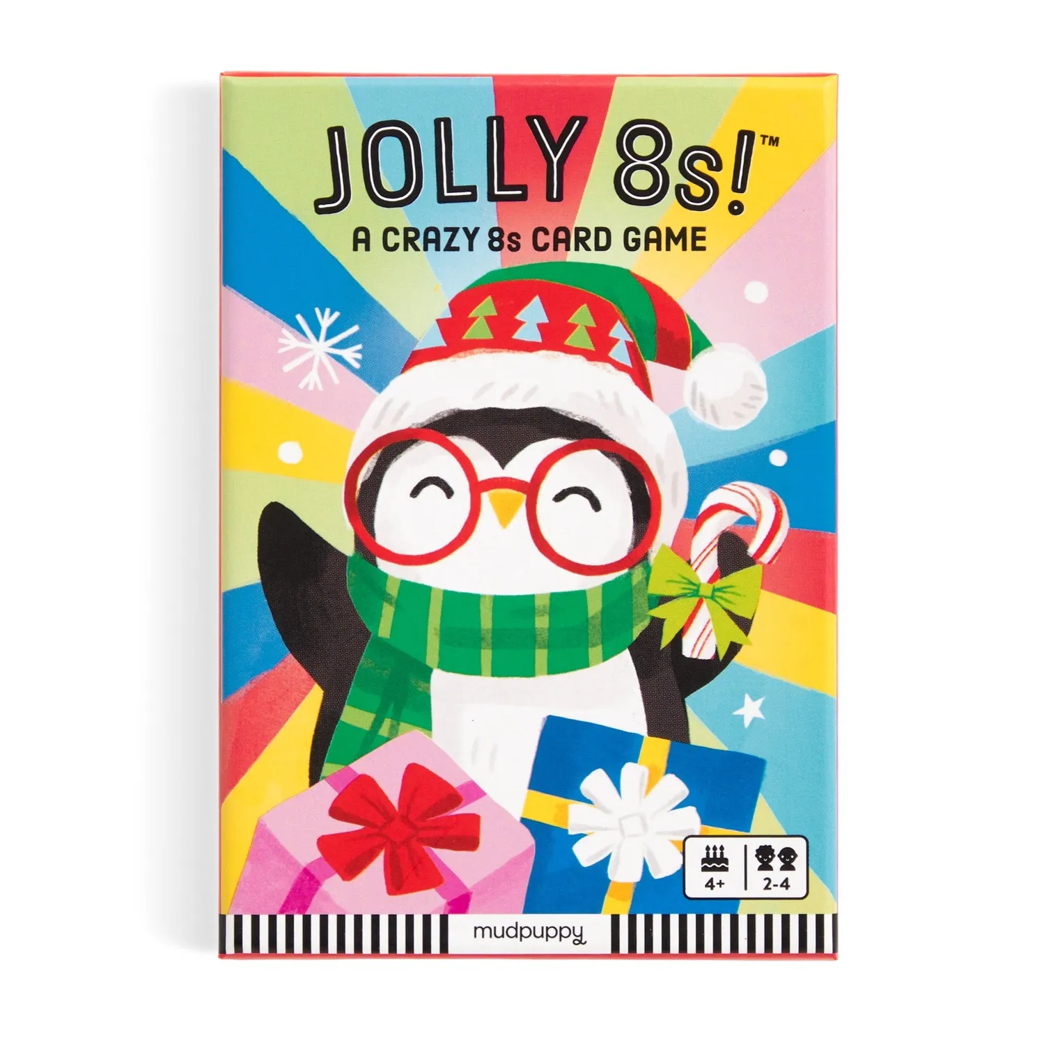 Mudpuppy Jolly 8s joc de carti de Craciun