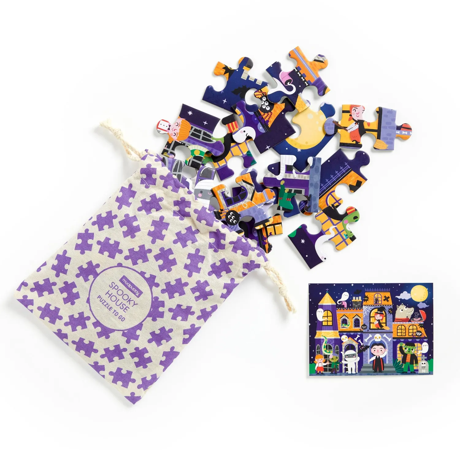 Mudpuppy Spooky House puzzle 36 piese 30x23 cm