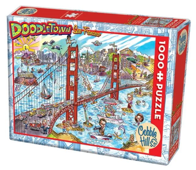 Cobble Hill DoodleTown San Francisco puzzle 1000 piese