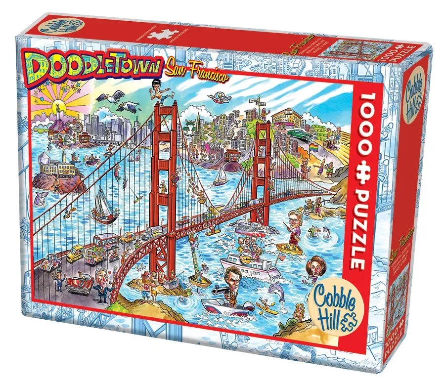 Cobble Hill DoodleTown San Francisco puzzle 1000 piese