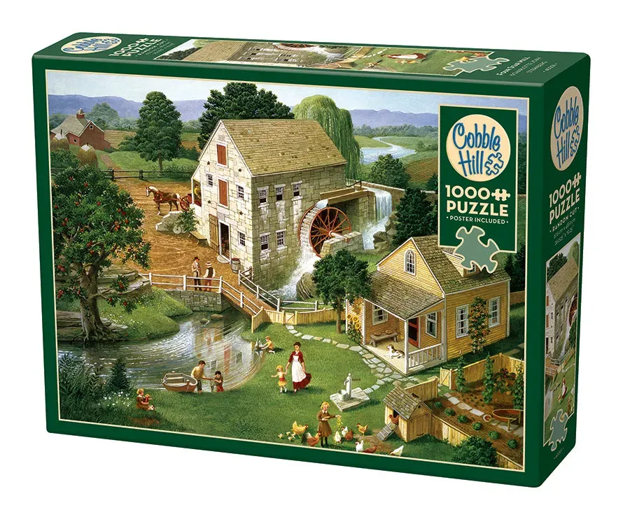 Cobble Hill Four Star Mill puzzle 1000 piese fermă