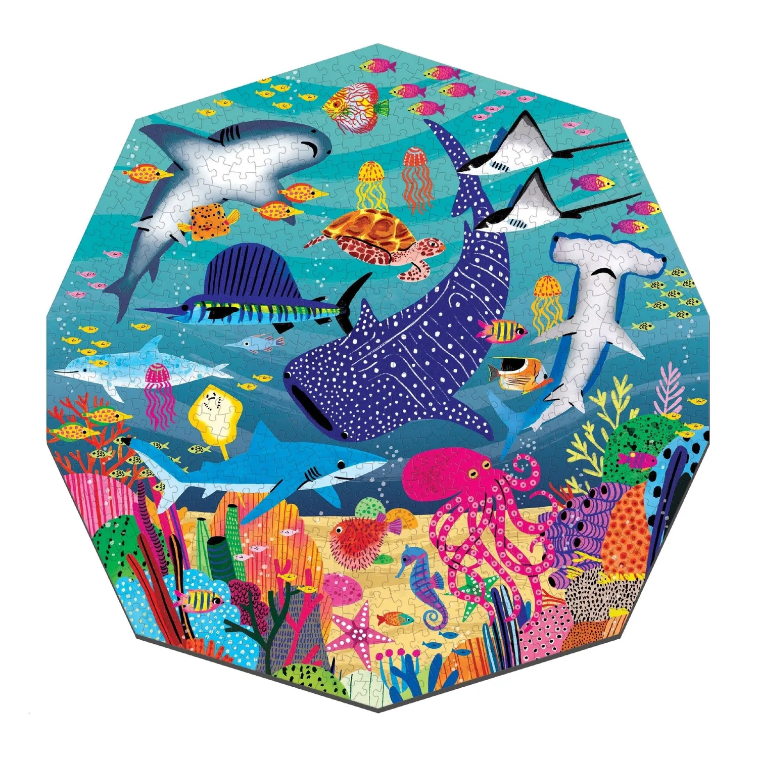 Mudpuppy Ocean Terrarium puzzle 750 piese 8-99 ani