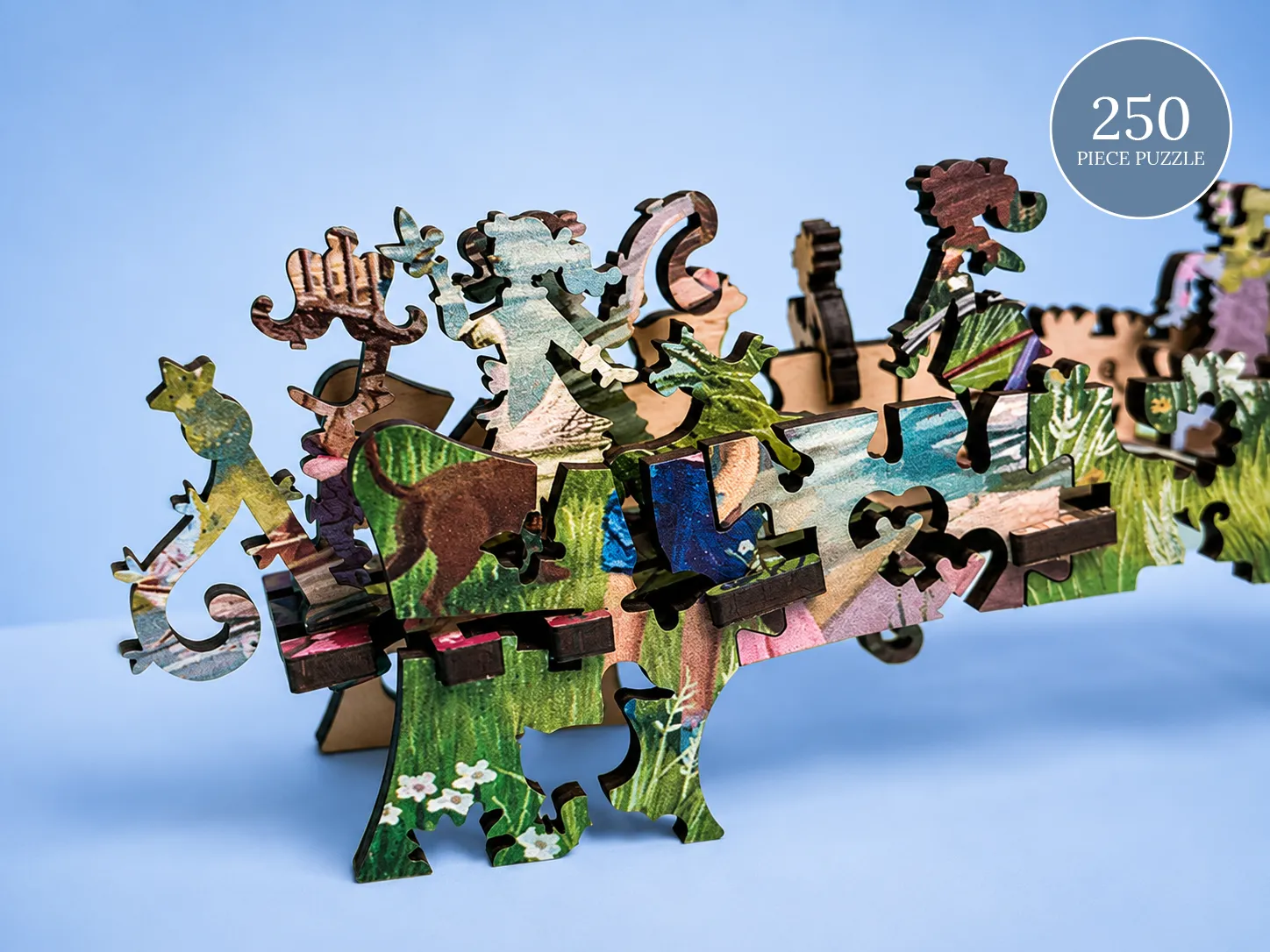 Mosaic Puzzles Summer by the Bridge puzzle lemn 500 piese 3D